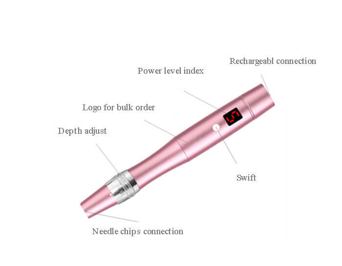 LED microneedling pen electronic derma roller SA05 -  - 1
