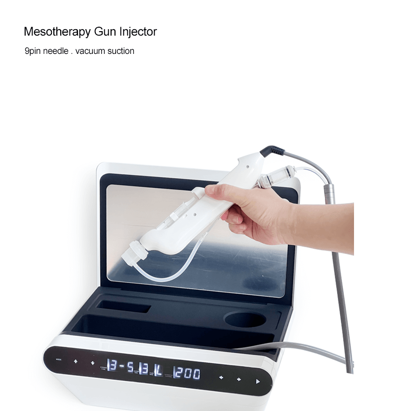 Mesotherapy gun injector machine with vacuum and 9pin needle work -  - 1