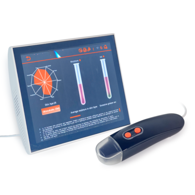 skin analysis machine with touch screen