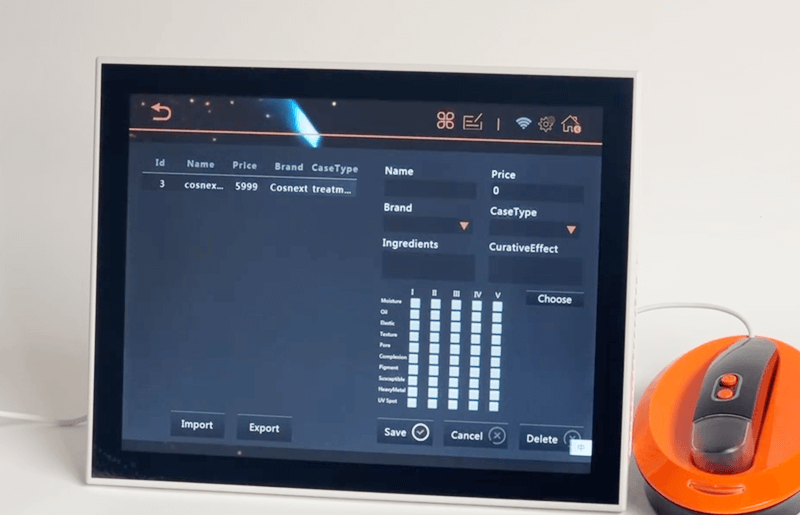 skin analysis machine with touch screen -  - 2